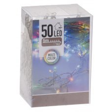 50 Πολύχρωμα Λαμπάκια LED Μπαταρίας (5m)